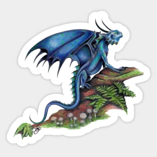 Adorable Pet Blue Bearded Dragon Sticker